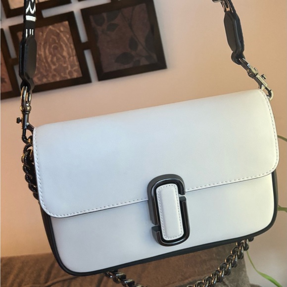 Authentic MARC JACOB Bicolor leather magnetic flap 2 straps shoulder/Crosby - Picture 15 of 16